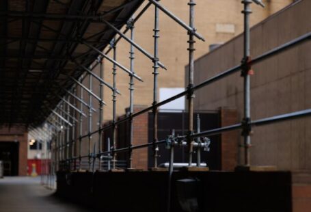 Height Safety - a building that has a bunch of pipes attached to it