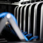 Cabling Bracing - a close up of a bunch of wires in a rack