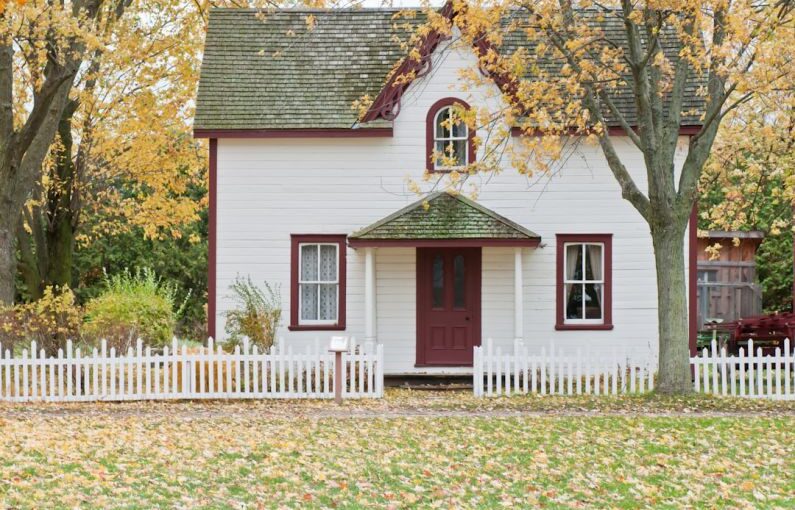 Healthy Tree - white house under maple trees