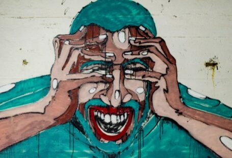 Drought Stress - painting of man