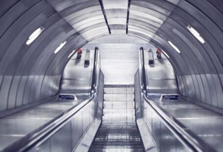 Underground Utilities - gray escalator