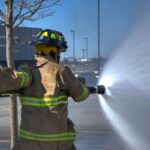 Safety Gear - time lapse photography of two firemen